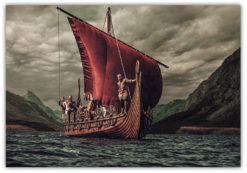 Vikingaskepp poster