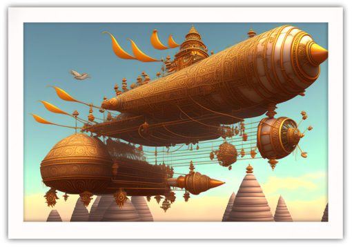Fantasy flyg farkost poster - Bild 2