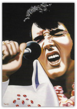 Nostalgiskt retro Kort Elvis Presley 15x21cm