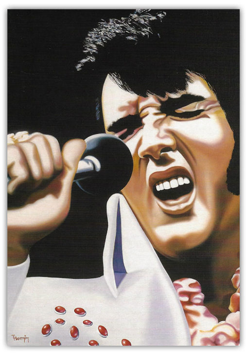 Nostalgiskt retro Kort Elvis Presley 15x21cm