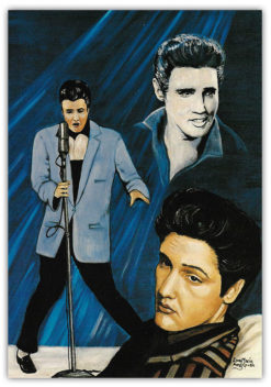 Nostalgiskt retro Kort Elvis Presley 1 15x21cm