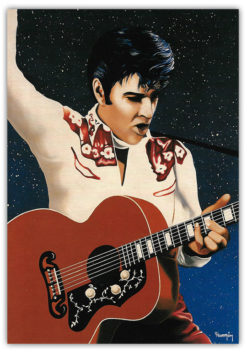 Nostalgiskt retro Kort Elvis Presley 3 15x21cm