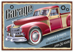 Garage Service & Parts Poster