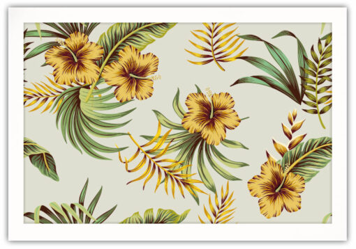 Tropical Vintage Hibiskus Poster - Bild 4
