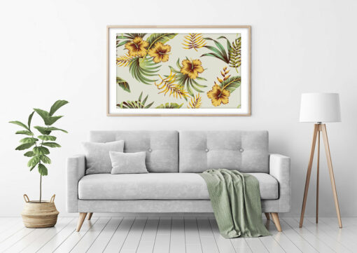 Tropical Vintage Hibiskus Poster - Bild 3