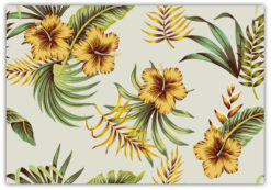 Tropical Vintage Hibiskus Poster