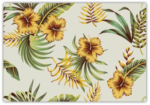 Tropical Vintage Hibiskus Poster