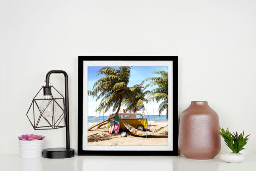 VW Van på stranden Poster - Bild 4