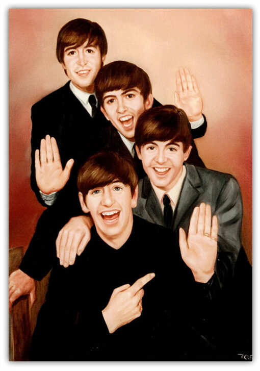 Nostalgiskt retrokort The Beatles 15x21cm - Bild 2