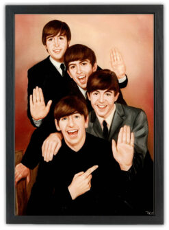 Nostalgiskt retrokort The Beatles 15x21cm