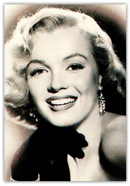 Nostalgiskt retro Kort Marilyn Monroe profil 15x21cm - Bild 2