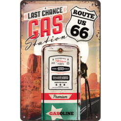 Plåtskylt - Last Chance Gas Station (20x30)