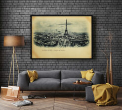 Paris i vintage stil Poster