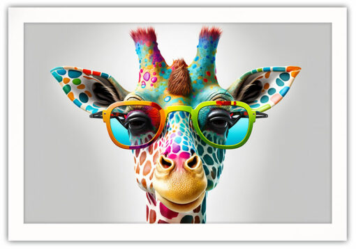 Färgglad Giraff Poster - Bild 3