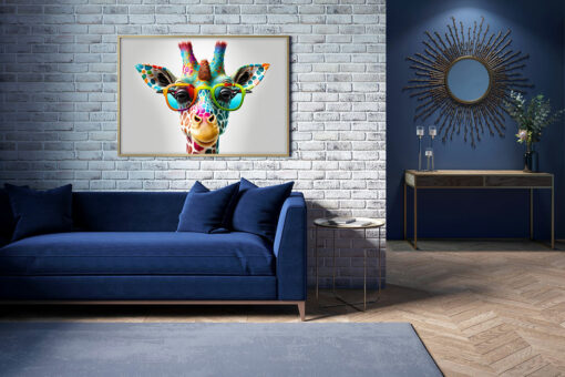 Färgglad Giraff Poster - Bild 2