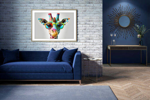 Färgglad Giraff Poster - Bild 4