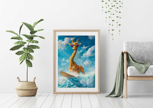 Giraff surfare Poster - Bild 4