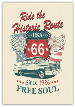 Ride the Historic Route Poster