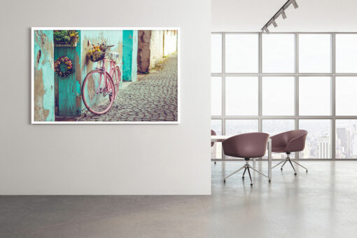 Vintage rosa Cykel poster - Bild 2