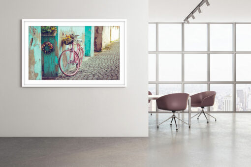 Vintage rosa Cykel poster - Bild 3