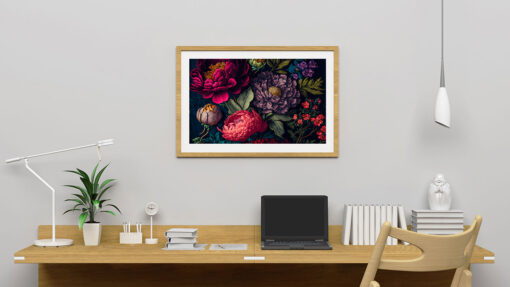 Vintage botaniskt blommotiv poster - Bild 3