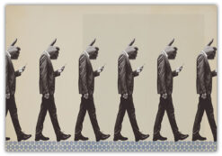 Smartphone promenad Poster