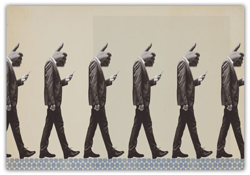 Smartphone promenad Poster