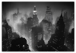 Natt vy över New York poster