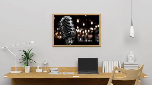 Vintage microphone Poster - Bild 3