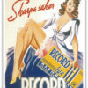 Nostalgiskt retro Record Lyx kort 15x21cm
