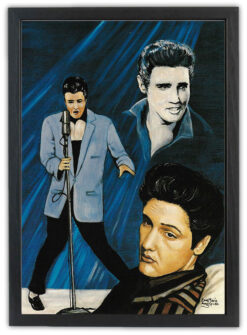 Alternative view of Nostalgiskt retro Kort Elvis Presley 1 15x21cm