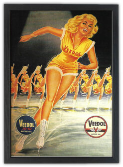 Alternative view of Nostalgiskt retro Veedol Motor Oil kort 15x21cm