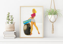 Nostalgiskt retro Continental 30x40cm