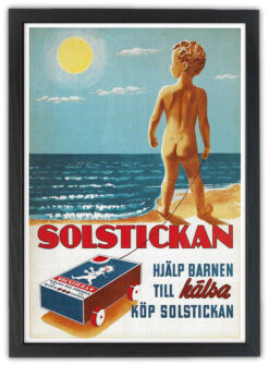 Nostalgiskt retro Solstickan 30x40cm - Bild 3