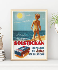 Alternative view of Nostalgiskt retro Solstickan 30x40cm