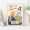 Nostalgiskt retro Record Lyx 30x40cm