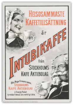 Nostalgiskt retro Intubikaffe 30x40cm