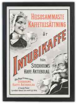 Alternative view of Nostalgiskt retro Intubikaffe 30x40cm