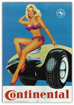 Alternative view of Nostalgiskt retro Continental poster 30x40cm