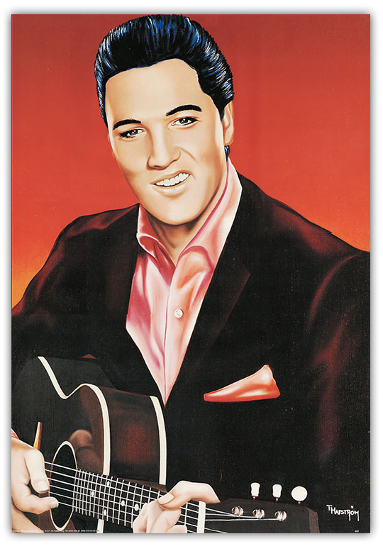 Nostalgiskt retro Elvis Presley 50x70cm