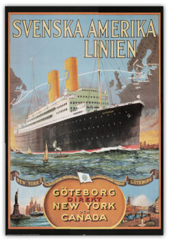 Svenska Amerikalinjen 50x70cm poster