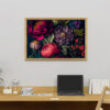 Vintage botaniskt blommotiv poster