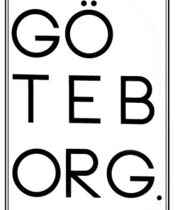 Alternative view of GÖTEBORG TEXT poster (Lager)