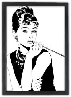Audrey Hepburn porträtt 21x30cm