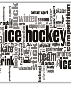 Hockey text poster