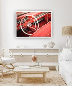 Alternative view of Vintage car interiör