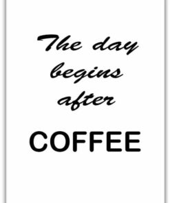 Text Poster The day begins