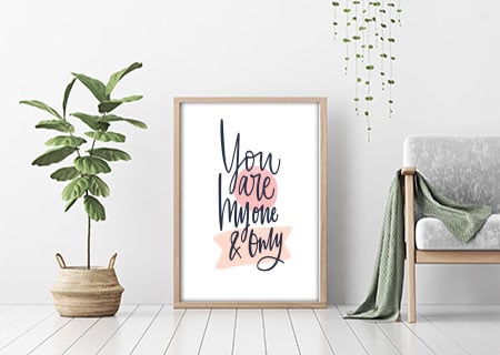 Text Poster You are my one & Only - Bild 2
