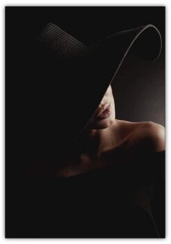 Poster Fashion Kvinna med hatt