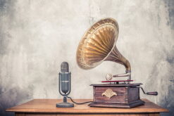 Antik grammofon-skivspelare - Bild 3